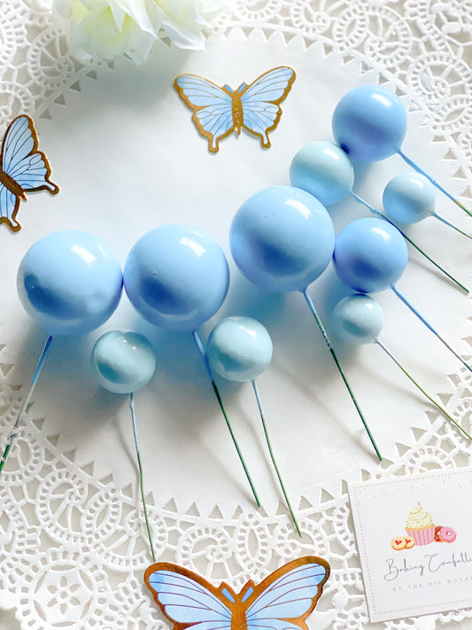 Balloon Cake Toppers-Blue